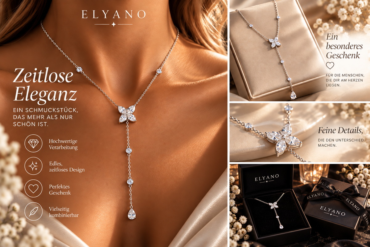 Elegante 925er Sterlingsilber Halskette