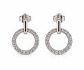 Circle Glow Ohrringe aus echtem Silber
